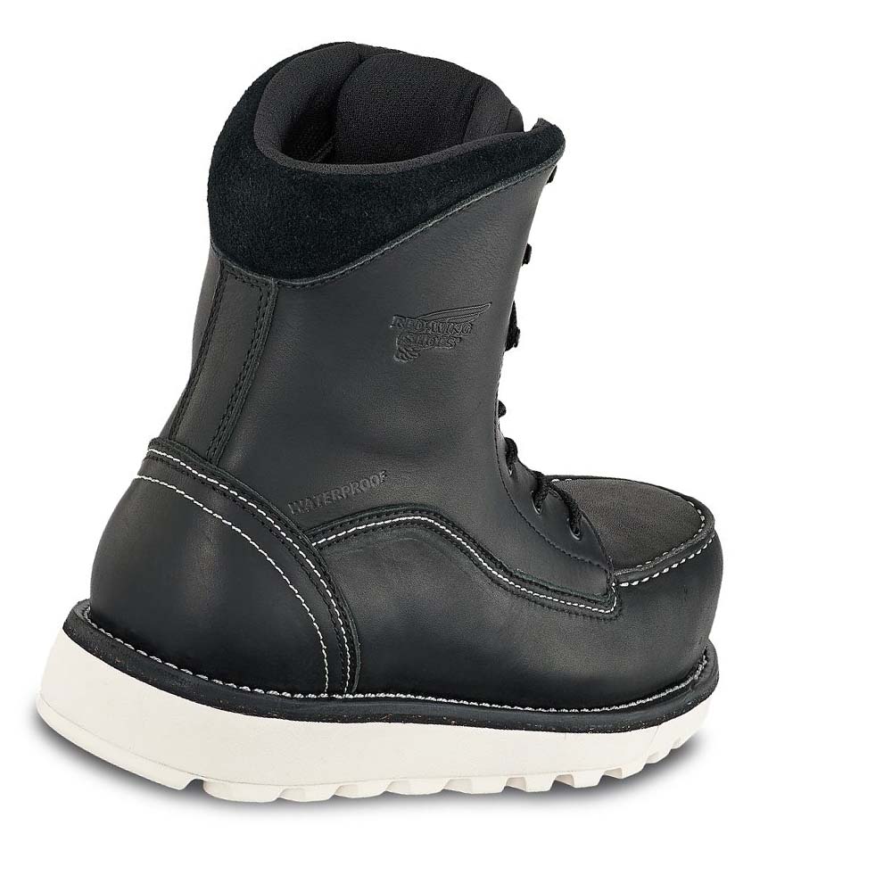 Red Wing Traction Tred Lite 8-inch Vandtætte CSA Sikkerhedsstøvler Dame Sort | DK149ZUT
