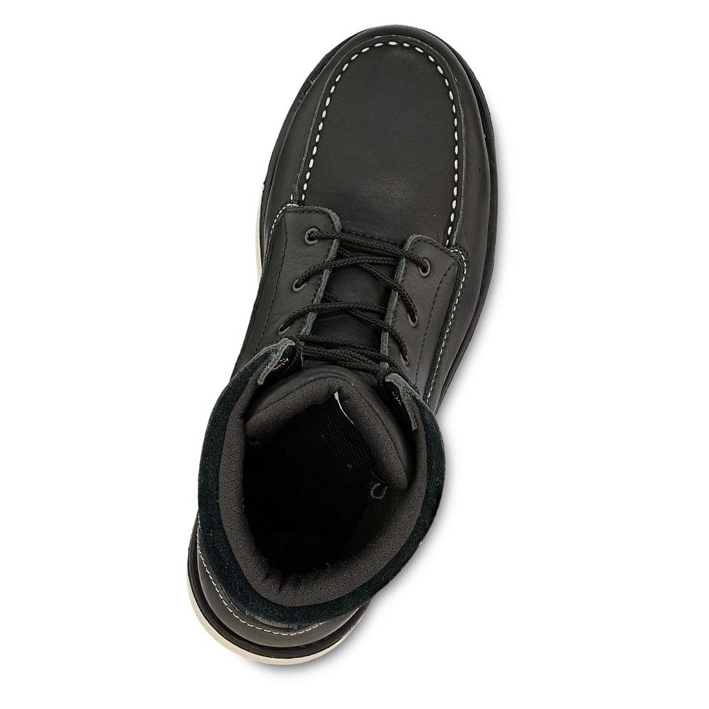 Red Wing Traction Tred Lite 8-inch Vandtætte CSA Sikkerhedsstøvler Dame Sort | DK149ZUT