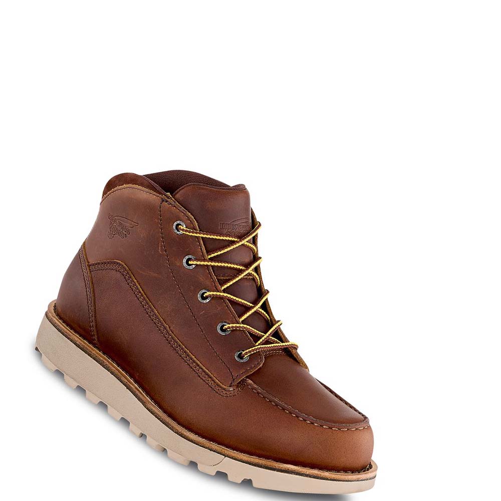 Red Wing Traction Tred Lite Soft Tå Chukka Støvler Herre Bordeaux | DK249BEX