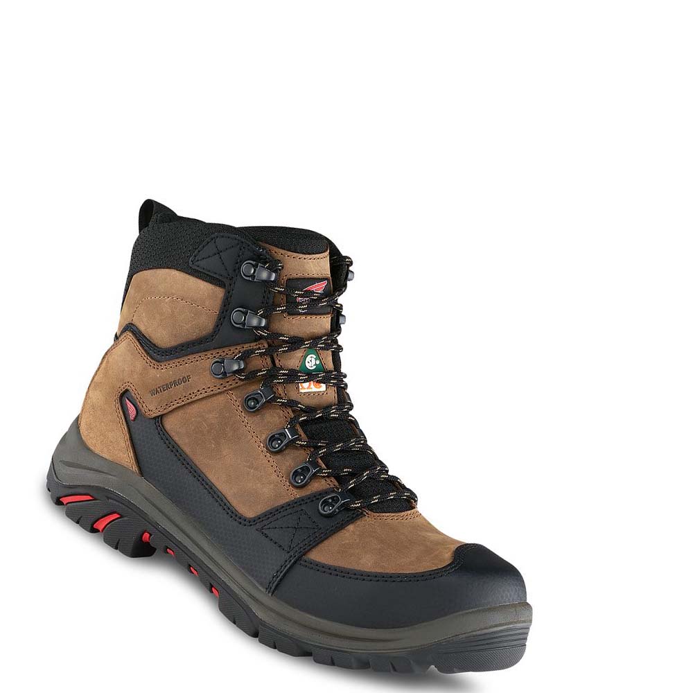 Red Wing Tradesman 6-inch Vandtætte CSA Sikkerhedsstøvler Herre Brune | DK315PJJ