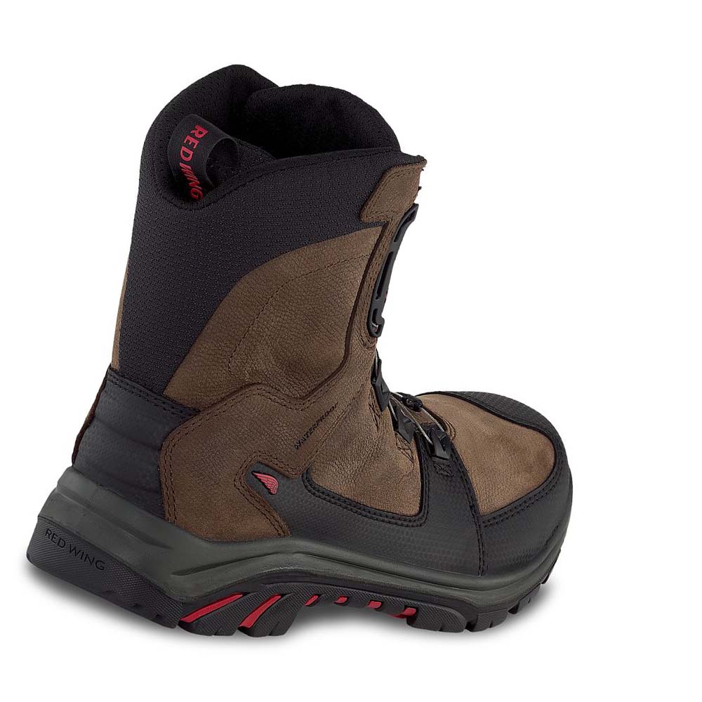 Red Wing Tradesman 8-inch BOA®, Vandtætte, CSA Sikkerhedsstøvler Herre Brune | DK316OKI