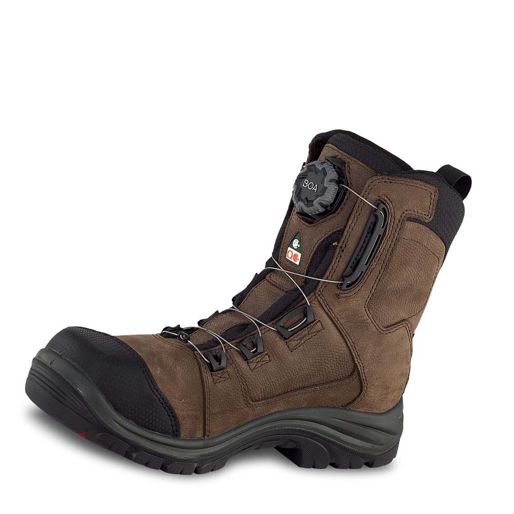 Red Wing Tradesman 8-inch BOA®, Vandtætte, CSA Sikkerhedsstøvler Herre Brune | DK316OKI