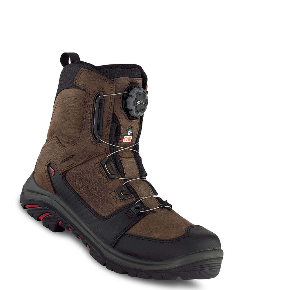 Red Wing Tradesman 8-inch BOA®, Vandtætte, CSA Sikkerhedsstøvler Herre Brune | DK316OKI