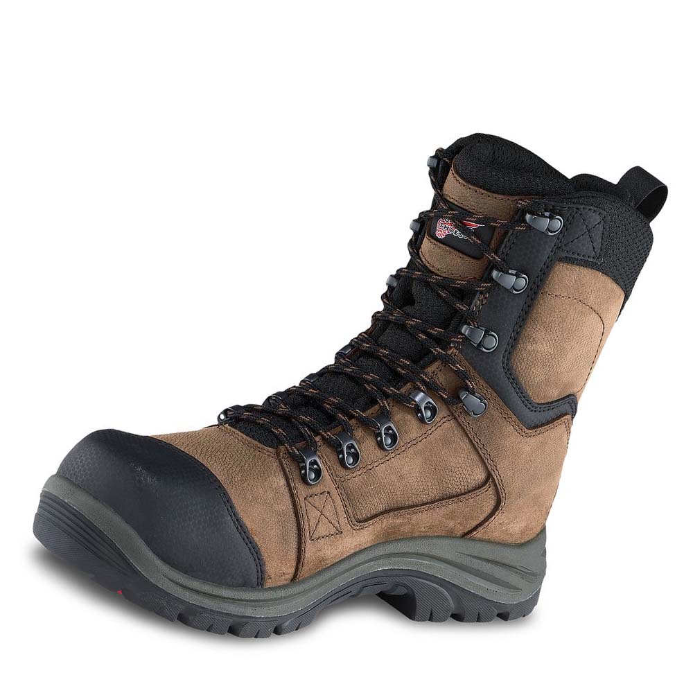 Red Wing Tradesman 8-inch Insulated, Vandtætte Sikkerhedsstøvler Herre Brune | DK314AHK