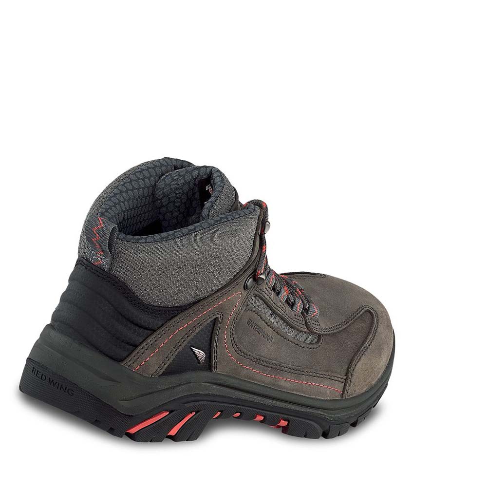 Red Wing Tradeswoman 5-inch Vandtætte Sikkerheds Tå Hiker Arbejdsstøvler Dame Taupe | DK168QMA