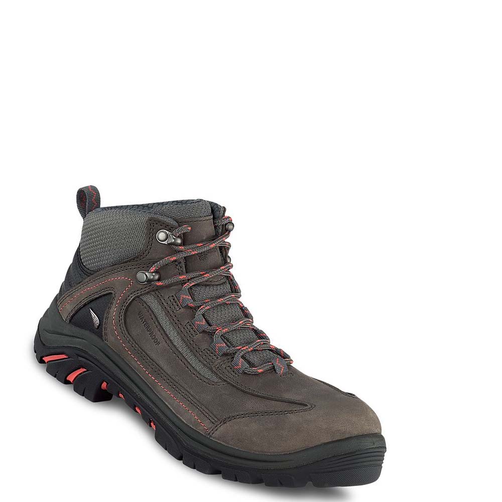 Red Wing Tradeswoman 5-inch Vandtætte Sikkerheds Tå Hiker Arbejdsstøvler Dame Taupe | DK168QMA