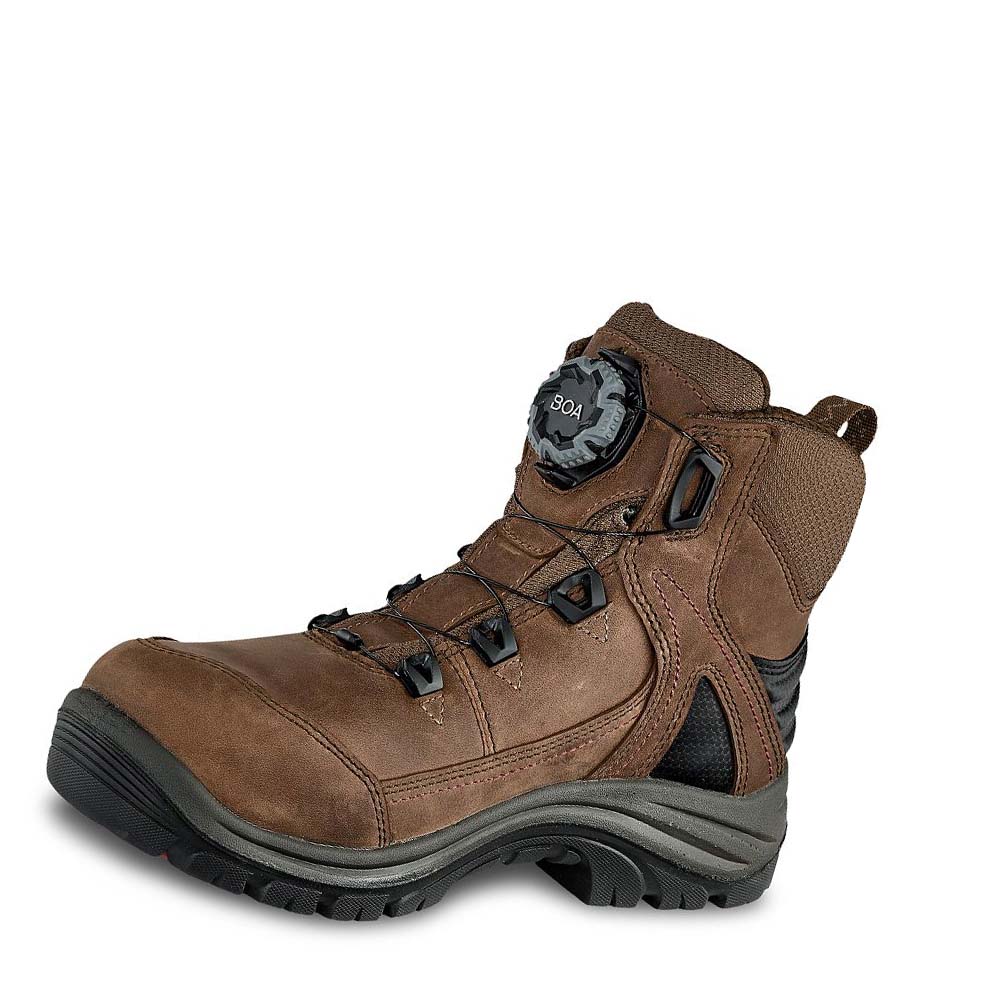 Red Wing Tradeswoman 6-inch CSA Sikkerheds Tå Vandtætte Støvler Dame Brune | DK163YXF