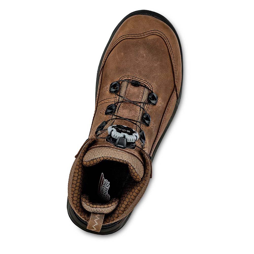 Red Wing Tradeswoman 6-inch CSA Sikkerheds Tå Vandtætte Støvler Dame Brune | DK163YXF