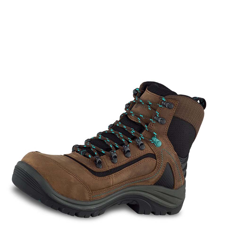 Red Wing Tradeswoman 6-inch Vandtætte Sikkerhedsstøvler Dame Brune | DK148XYU