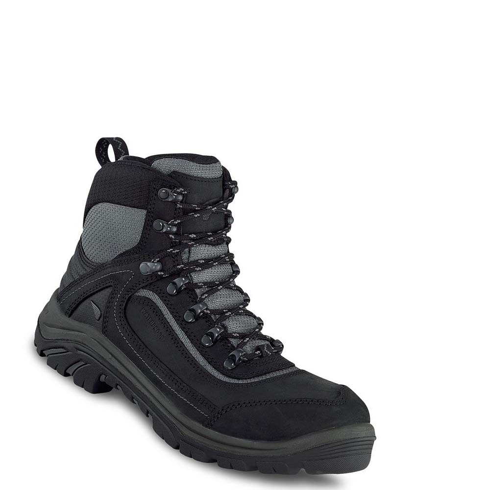 Red Wing Tradeswoman 6-inch Vandtætte Sikkerheds Tå Arbejdsstøvler Dame Sort | DK16VRW
