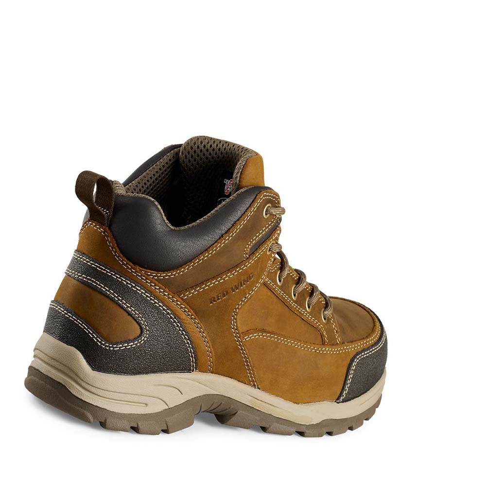 Red Wing TruHiker 5-inch Sikkerheds Tå Vandrestøvler Herre Brune | DK265ILH