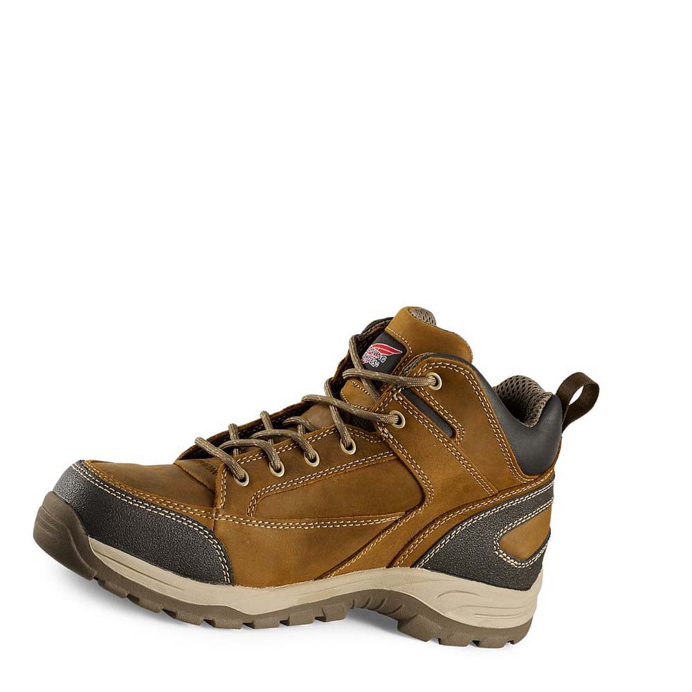 Red Wing TruHiker 5-inch Sikkerheds Tå Vandrestøvler Herre Brune | DK265ILH