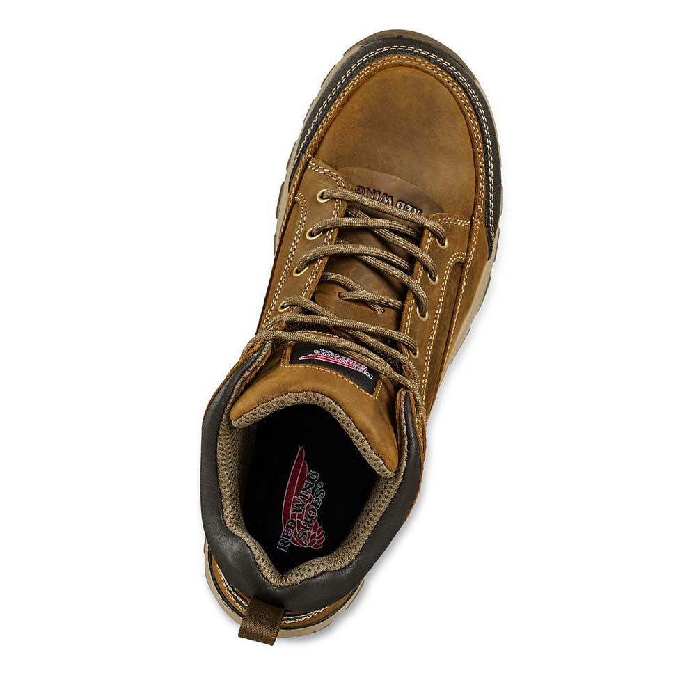 Red Wing TruHiker 5-inch Sikkerheds Tå Vandrestøvler Herre Brune | DK265ILH