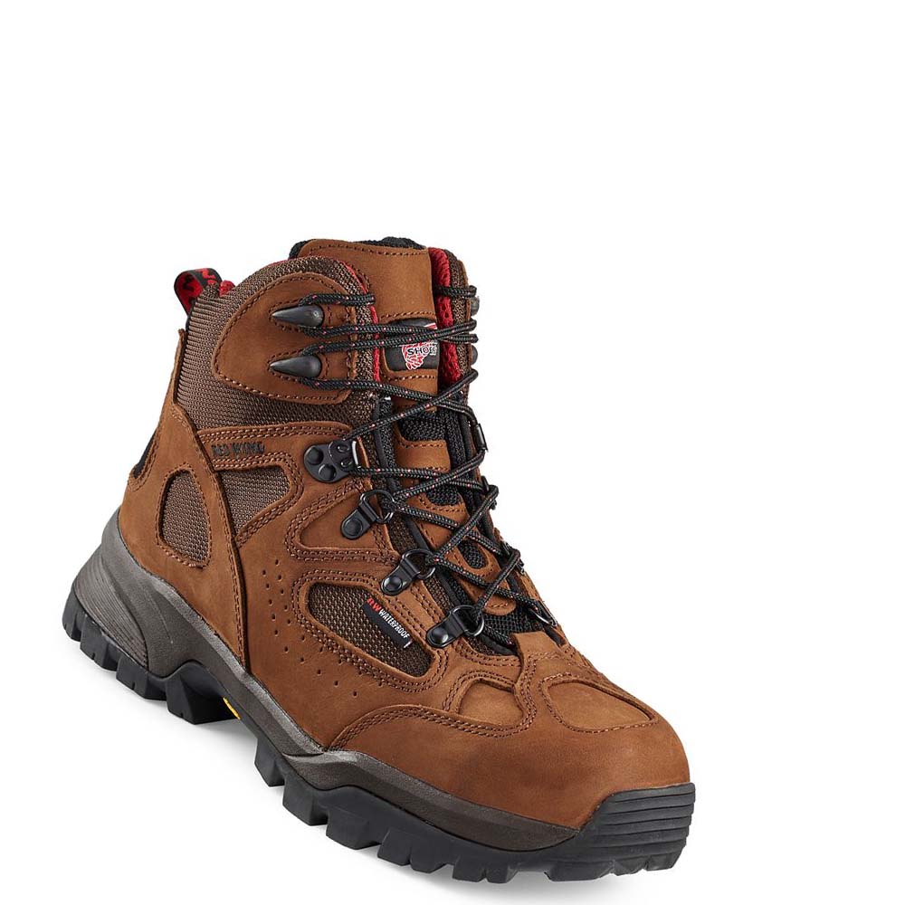 Red Wing TruHiker 6-inch CSA Sikkerheds Tå Vandrestøvler Herre Brune | DK266UZG