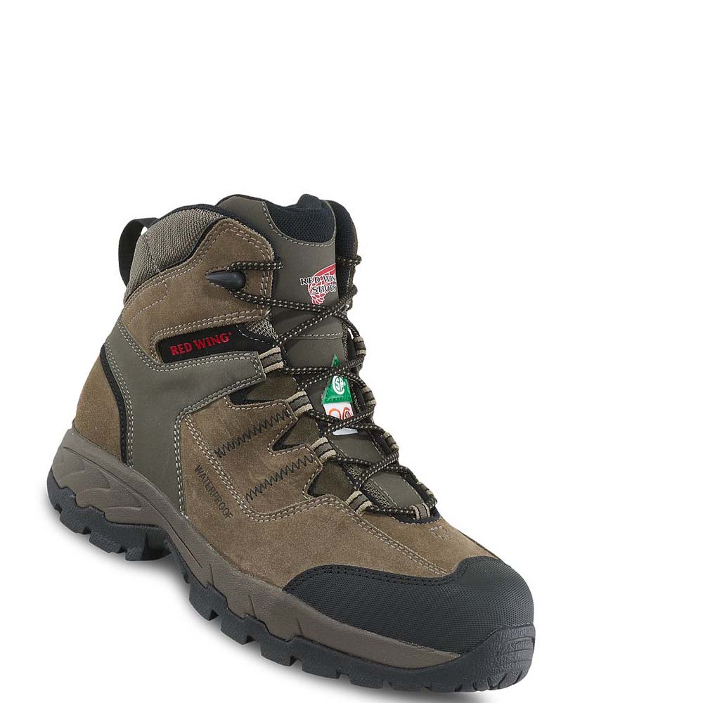 Red Wing TruHiker 6-inch Vandtætte CSA Sikkerheds Tå Vandrestøvler Herre Olivengrøn | DK252XYU