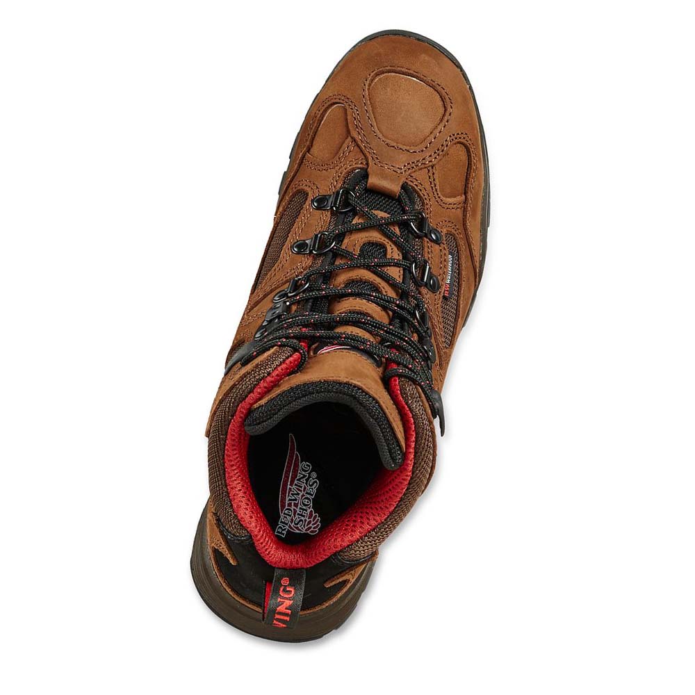 Red Wing TruHiker 6-inch Vandtætte Sikkerheds Tå Vandrestøvler Herre Brune | DK256JPQ