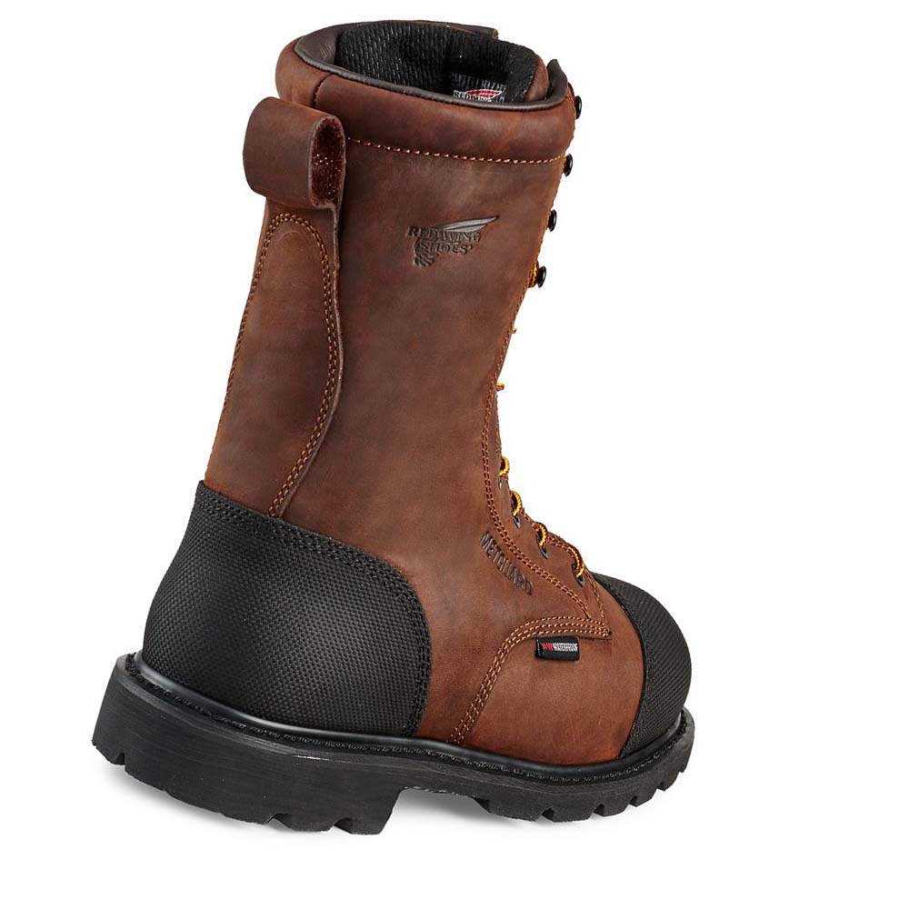 Red Wing TruWelt 10-inch Insulated, Vandtætte Sikkerheds Tå Metguard Sikkerhedsstøvler Herre Kaffe | DK328VRW