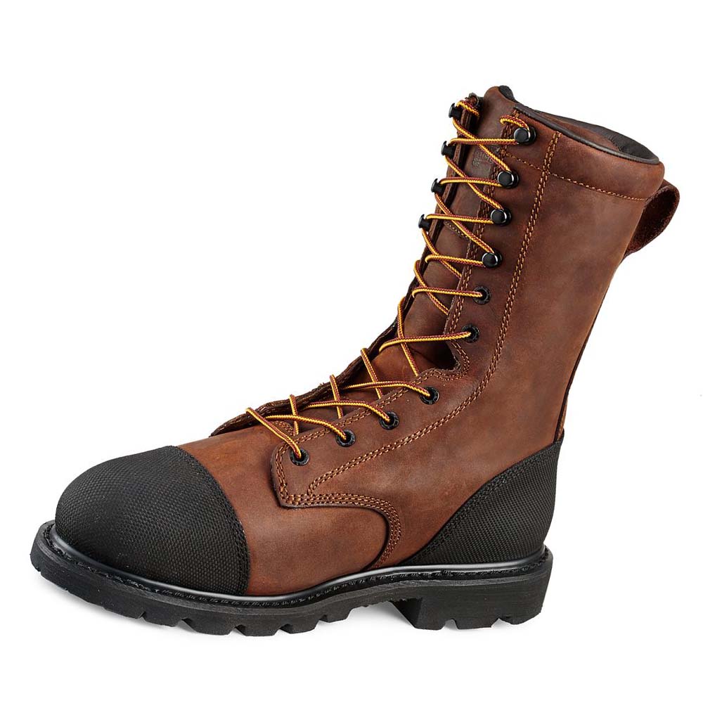 Red Wing TruWelt 10-inch Insulated, Vandtætte Sikkerheds Tå Metguard Sikkerhedsstøvler Herre Kaffe | DK328VRW