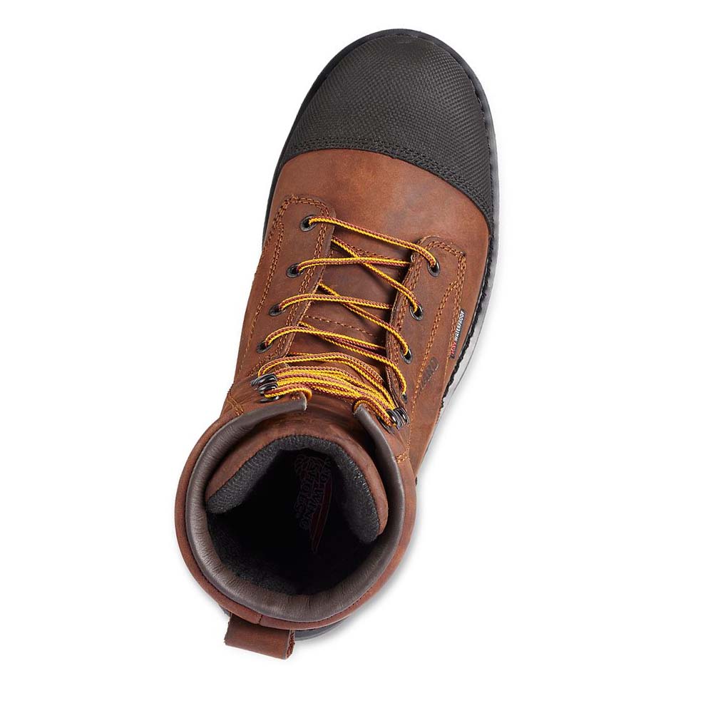 Red Wing TruWelt 10-inch Insulated, Vandtætte Sikkerheds Tå Metguard Sikkerhedsstøvler Herre Kaffe | DK328VRW