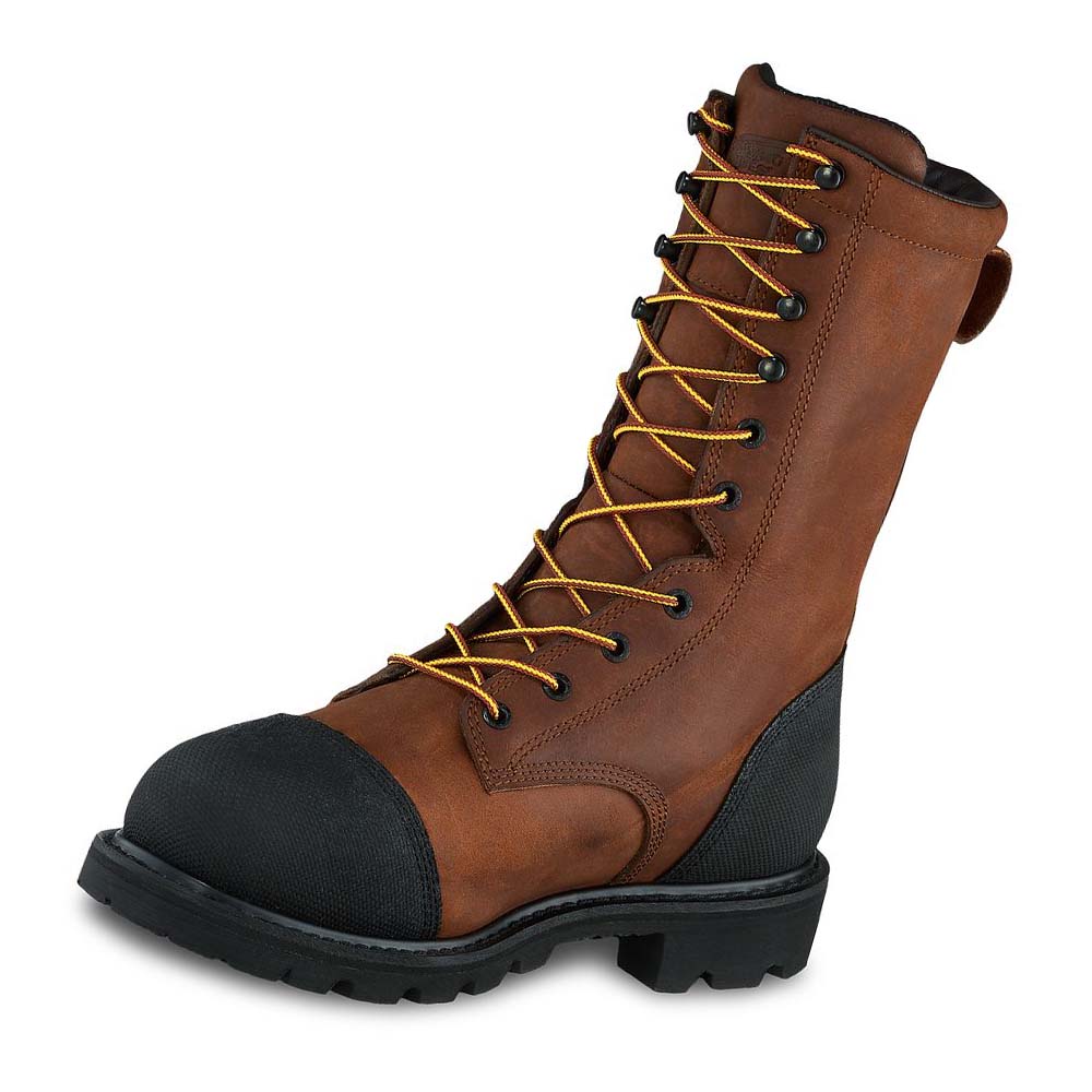 Red Wing TruWelt 10-inch Vandtætte Sikkerheds Tå Metguard Sikkerhedsstøvler Herre Brune | DK32UZG