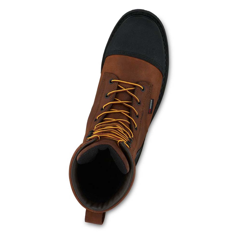 Red Wing TruWelt 10-inch Vandtætte Sikkerheds Tå Metguard Sikkerhedsstøvler Herre Brune | DK32UZG