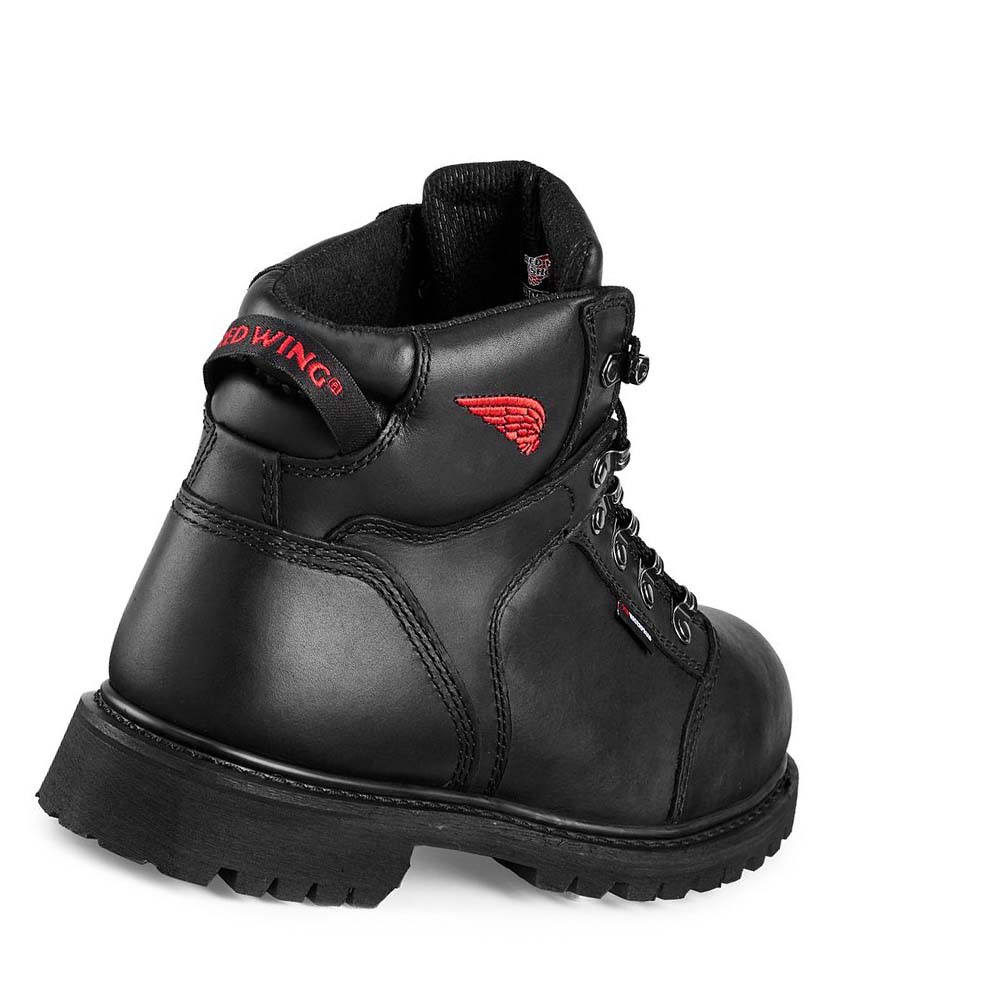 Red Wing TruWelt 6-inch Vandtætte Sikkerhedsstøvler Herre Sort | DK329CTV
