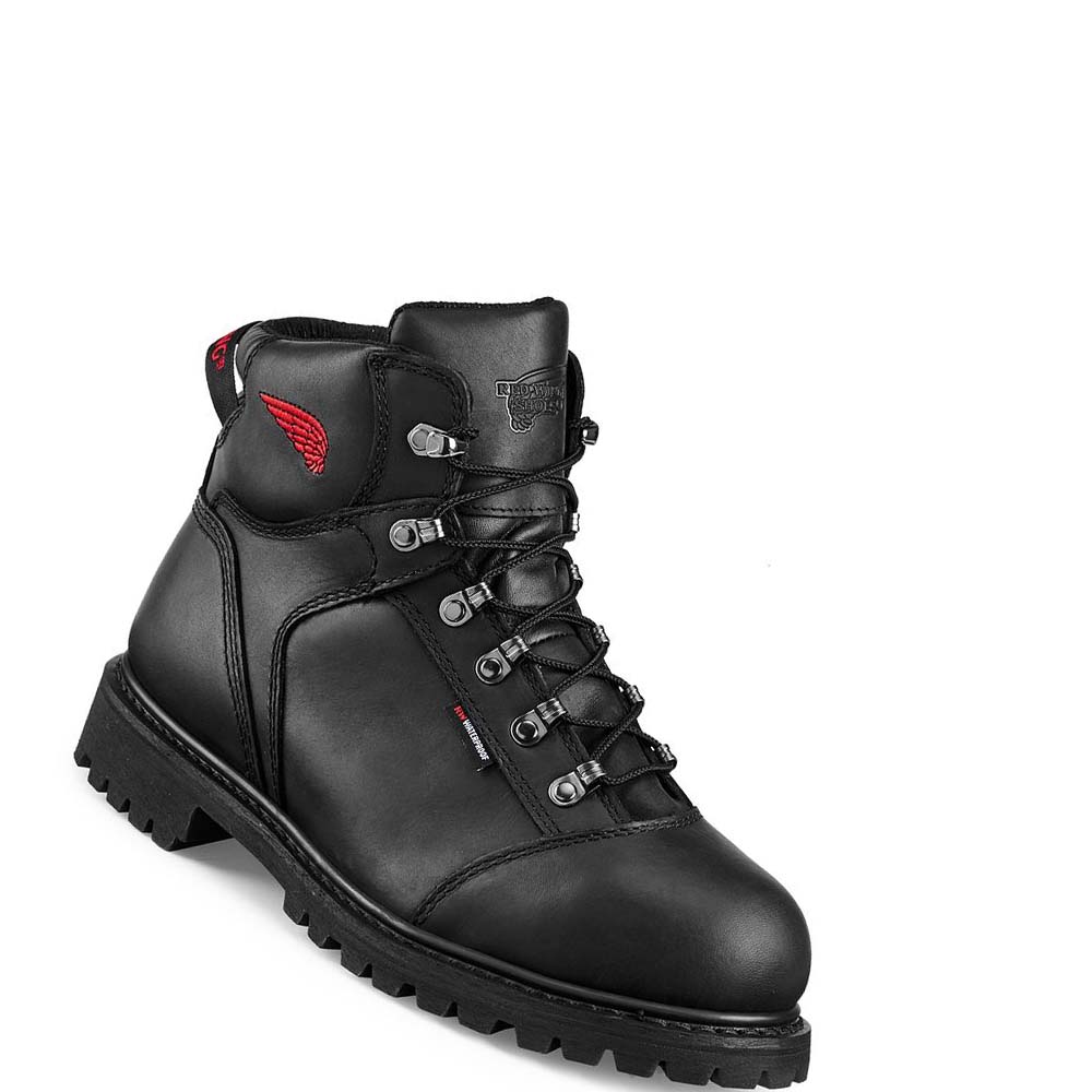 Red Wing TruWelt 6-inch Vandtætte Sikkerhedsstøvler Herre Sort | DK329CTV