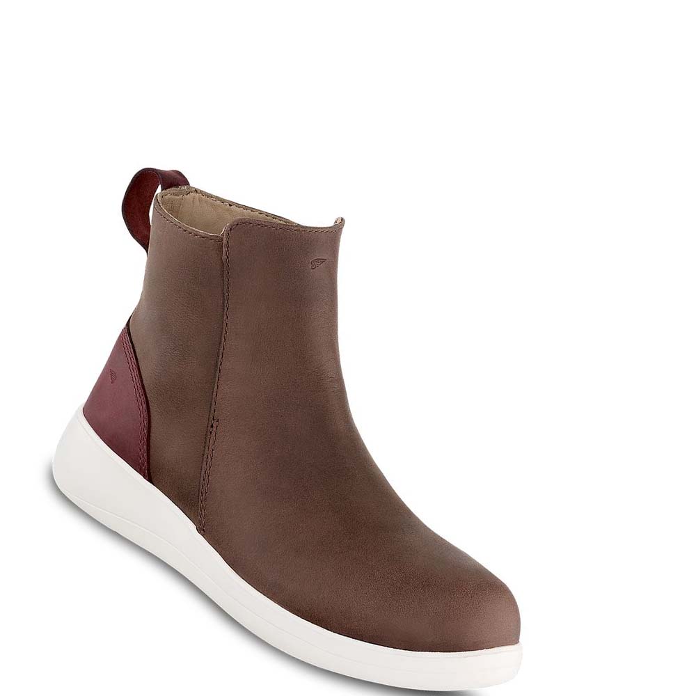 Red Wing Zero-G Lite 5-inch Side Zip Sikkerheds Tå Arbejdsstøvler Dame Brune | DK171BEX