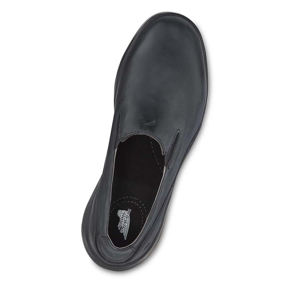 Red Wing Zero-G Lite SOFT TOE LEATHER SLIP-ON Sko Dame Sort | DK106AHK