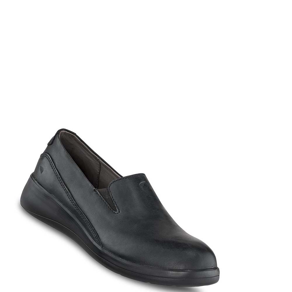 Red Wing Zero-G Lite SOFT TOE LEATHER SLIP-ON Sko Dame Sort | DK106AHK