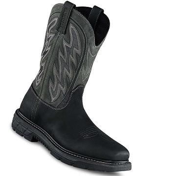 Red Wing 11-inch Vandtætte, Sikkerheds Tå Pull On Støvler Herre Sort | DK238OKI