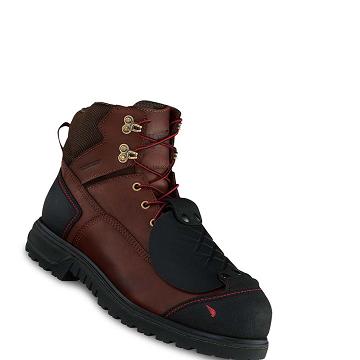 Red Wing Brnr XP 6-inch Sikkerheds Tå Metguard Vandtætte Støvler Herre Bordeaux | DK39MQZ