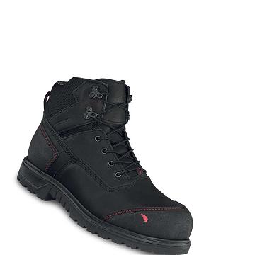 Red Wing Brnr XP 6-inch Vandtætte Sikkerhedsstøvler Herre Sort | DK30OKI