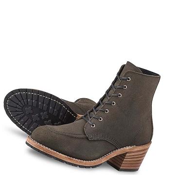 Red Wing CLARA Heritage Hæl in Acampo Læder Ankelstøvler Dame Olivengrøn | DK125KOR