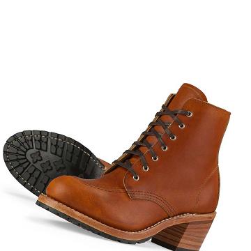 Red Wing CLARA Heritage Hæl in Legacy Læder Ankelstøvler Dame Brune | DK122XYU