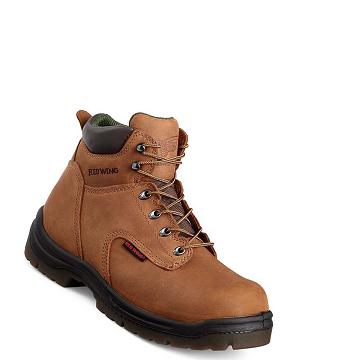 Red Wing King Tå® 6-inch Sikkerhedsstøvler Herre Brune | DK279ZUT