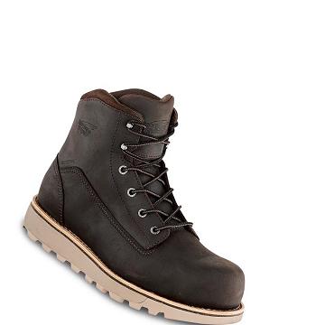 Red Wing Traction Tred Lite 6-inch Sikkerheds Tå Vandtætte Støvler Herre Kaffe | DK57ILH